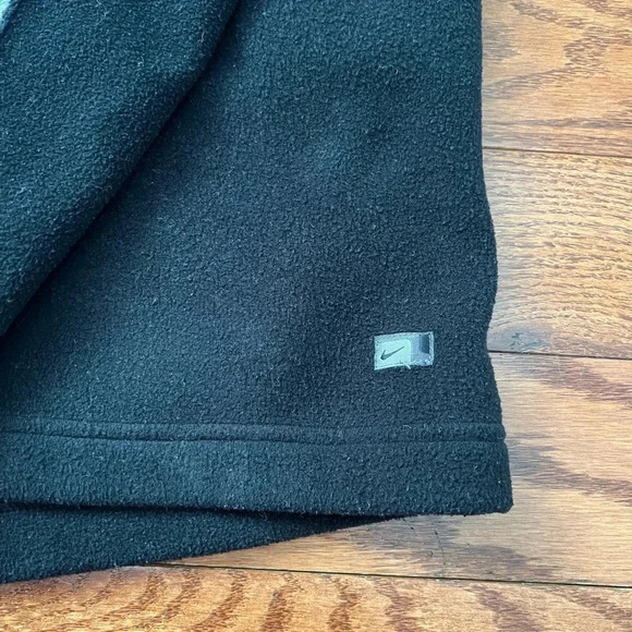 Vintage Men’s Nike Fleece Quarter Zip Sweatshirt Black/Gray Sz XXL - Picture 7 of 13